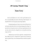 40 Gương Thành Công - Zane Grey