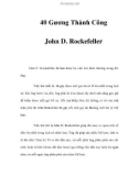 40 Gương Thành Công - John D. Rockefeller