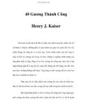 40 Gương Thành Công - Henry J. Kaiser