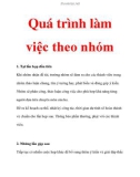 Quá trình làm việc theo nhóm