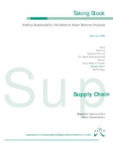 Adding Sustainability Variables to Asian Sectoral Analysis