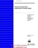 Financial Audit of the Department of Public Safety A Report to the Governor and the Legislature of the State of Hawaii Report No. 02-10 May 2002_part1