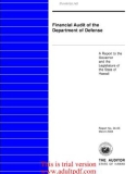 Financial Audit of the Department of Defense A Report to the Governor and the Legislature of the State of Hawaii Report No. 04-06 March 2004_part1