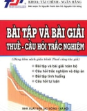 Bài tập và bài giải thuế - Câu hỏi trắc nghiệm