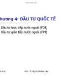 Bài giảng Tài chính quốc tế - Chương 4