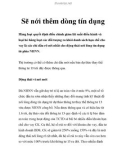 Sẽ nới thêm dòng tín dụng