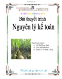 Bài thuyết trình Nguyên lý kế toán