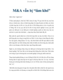 M&A vẫn bị 'làm khó'