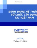 ĐỊNH DẠNG HỆ THỐNG TỔ CHỨC TÍN DỤNG TẠI VIỆT NAM