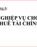 NGHIỆP VỤ CHO THUÊ TÀI CHÍNH