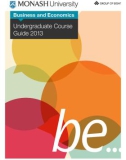 Business and Economics: Undergraduate Course Guide 2013