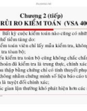 Bài giảng Tổng quan kiểm toán (TS Trần Phước) - Chương 2.4 Rủi ro kiểm toán