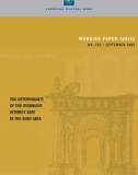 WORKING PAPER SERIES NO. 393 / SEPTEMBER 2004: THE DETERMINANTS OF THE OVERNIGHT INTEREST RATE IN THE EURO AREA