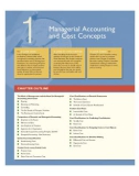 Managerial Accounting and Cost Concepts