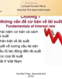 Những vấn đề cơ bản về lãi suất