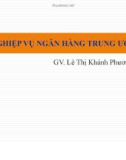 Bài giảng Nghiệp vụ Ngân hàng trung Ương