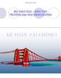 Bài giảng Kế toán tài chính - TS. Nguyễn Thanh Hùng