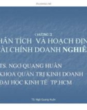 Bài giảng Phân tích và hoạch định tài chính doanh nghiệp - TS Ngô Quang Huân