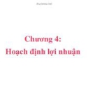 Bài giảng Quản trị tài chính - Chương 4: Hoạch định lợi nhuận