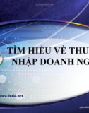 Bài giảng Tìm hiểu về thuế thu nhập doanh nghiệp