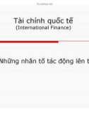 Bài giảng Tài chính quốc tế: Chương 3 - TS. Nguyễn Phúc Hiền