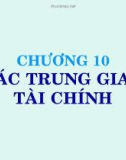 Bài giảng Tài chính tiền tệ - Chương 10: Các trung gian tài chính