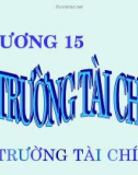 Bài giảng Tài chính tiền tệ - Chương 15: Thị trường tài chính