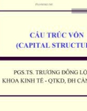 Bài giảng Tài chính doanh nghiệp: Chương 10 - PGS.TS. Trương Đông Lộc