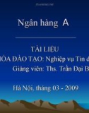 Nghiệp vụ tín dụng NHTM