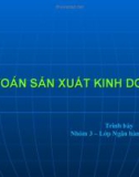 Dự toán sản xuất kinh doanh