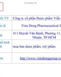 Phân tích chứng khoán Công ty cổ phần Dược phẩm Viễn Đông