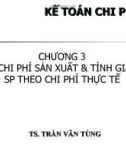 CHƯƠNG 3: KẾ TOÁN CHI PHÍ SẢN XUẤT & TÍNH GIÁ THÀNH SP THEO CHI PHÍ THỰC TẾ