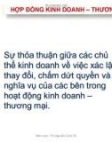 HỢP ĐỒNG KINH DOANH – THƯƠNG MẠI