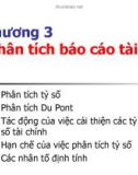 Chương 3 Phân tích báo cáo tài chính