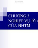 Chương 3: NGHIỆP VỤ TÍNH DỤNG CUẢ NHTM