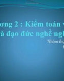 Chương 2: Kiếm toán và đạo đức nghề nghiệp