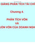 Bài giảng phân tích tài chính doanh nghiệp - Chương 4