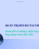 Bài giảng quản trị rủi ro tài chính - Bài 11