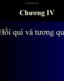 Bài giảng Thống kê doanh nghiệp (Ths.Trần Ngọc Minh) - Chương 4: Hồi qui và tương quan