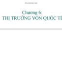 Bài giảng Thanh toán quốc tế (TS.Đặng Ngọc Đức) - Chương 6: Thị trường vốn quốc tế