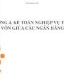 Bài giảng Kế toán ngân hàng thương mại (ThS, CPA. Nguyễn Tăng Đông) - Chương 4: Kế toán nghiệp vụ thanh toán vốn giữa các NH