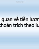 Tổng quan tiền lương và các khoản trích theo lương