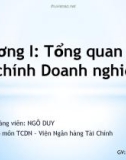 Bài giảng Quản trị tài chính: Chương 1 - GV. Ngô Duy