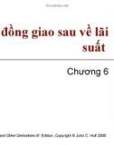 Bài giảng Tài chính phái sinh: Chương 6 - Hợp đồng giao sau về lãi suất