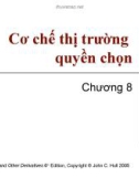 Bài giảng Tài chính phái sinh: Chương 8 - Cơ chế thị trường quyền chọn