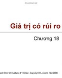 Bài giảng Tài chính phái sinh: Chương 18 - Giá trị có rủi ro