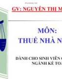 Bài giảng Thuế nhà nước: Chương 4 - ThS. Hoàng T.Ngọc Nghiêm