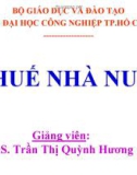 Bài giảng Thuế nhà nước: Chương 6 - ThS. Trần Thị Quỳnh Hương