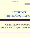 Bài giảng Thị trường tài chính: Chương 1 - PGS.TS. Trương Đông Lộc