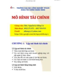 Bài giảng Mô hình tài chính: Chương 1 - ThS. Nguyễn Lê Hồng Vỹ